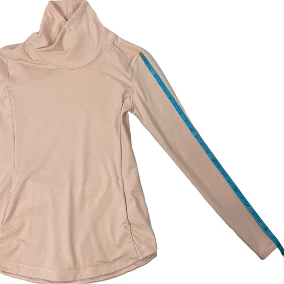 CALIA Womens Long Sleeve Athletic Running Shirt Animal Print Pale Pink - Picture 8 of 13